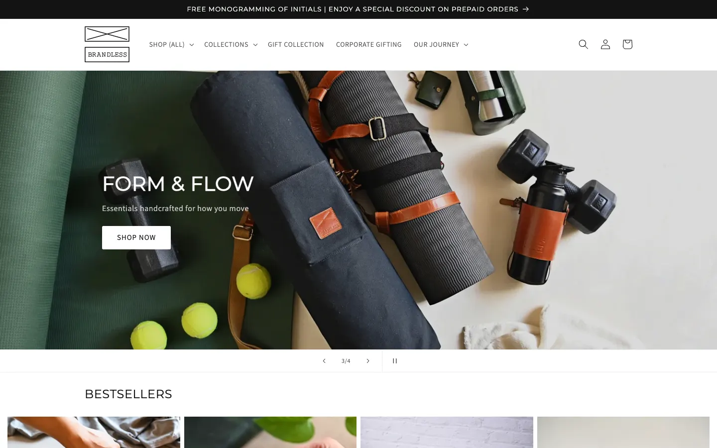 Brandless website home page