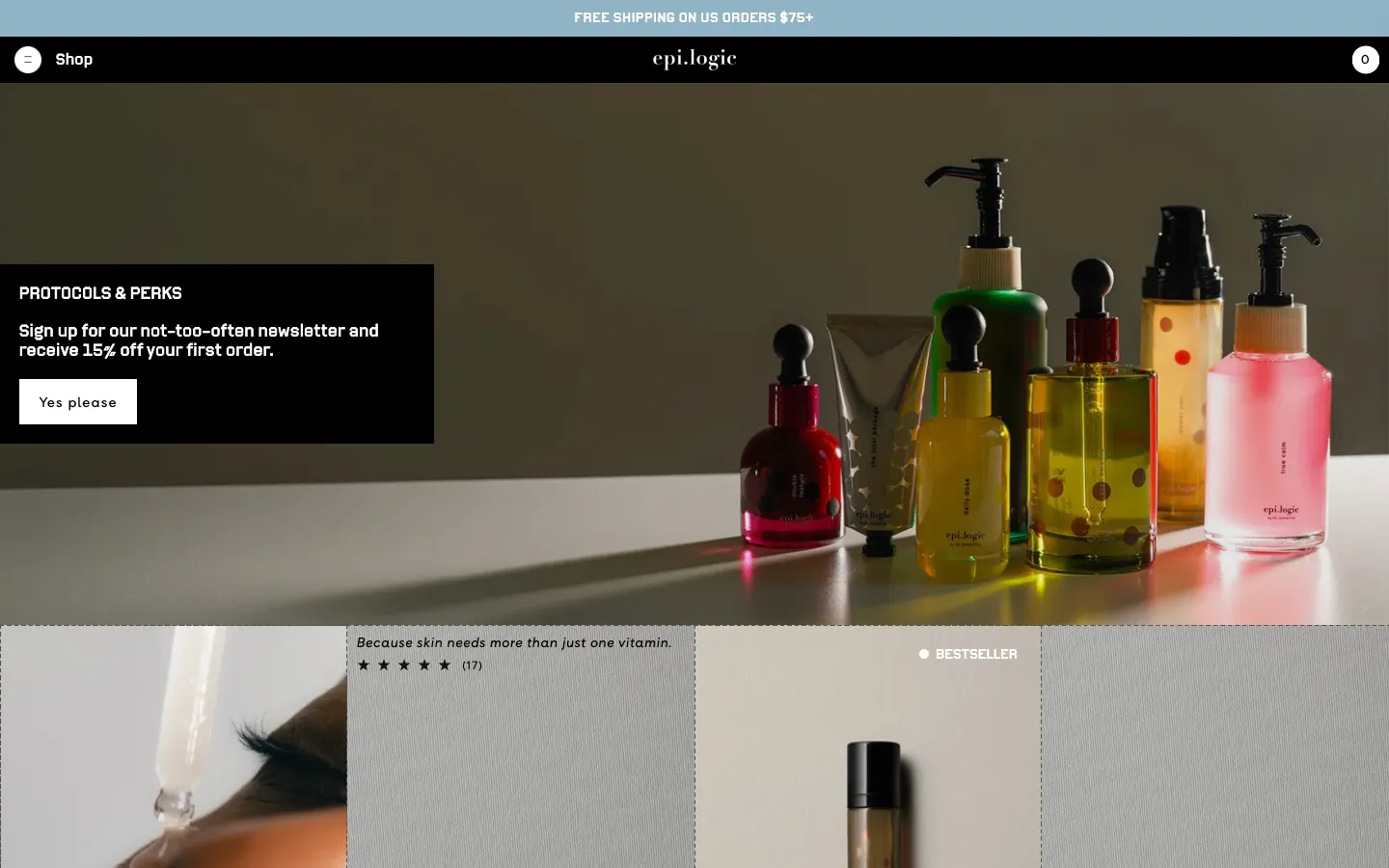 epi.logic website home page