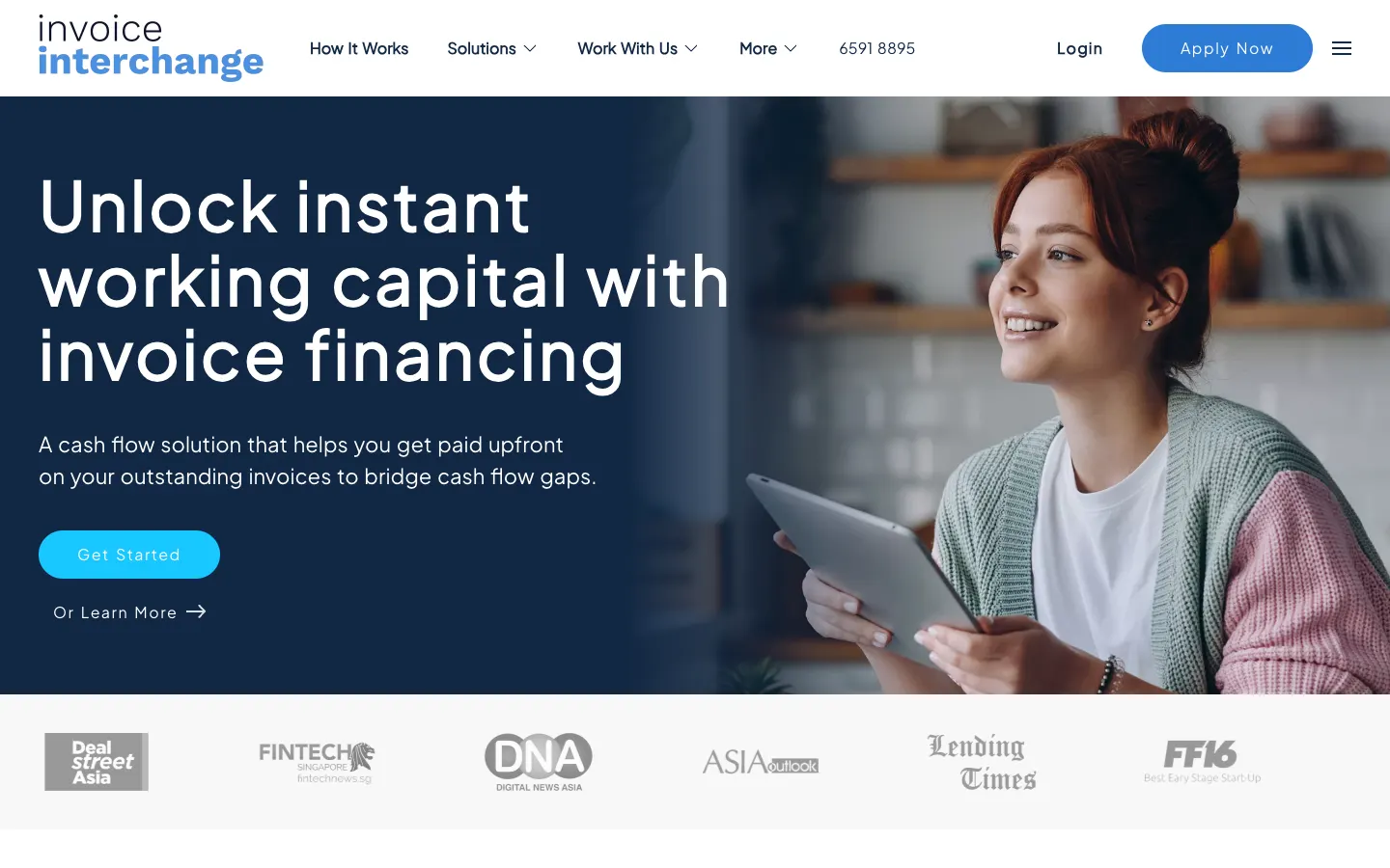 Invoice Interchange website home page