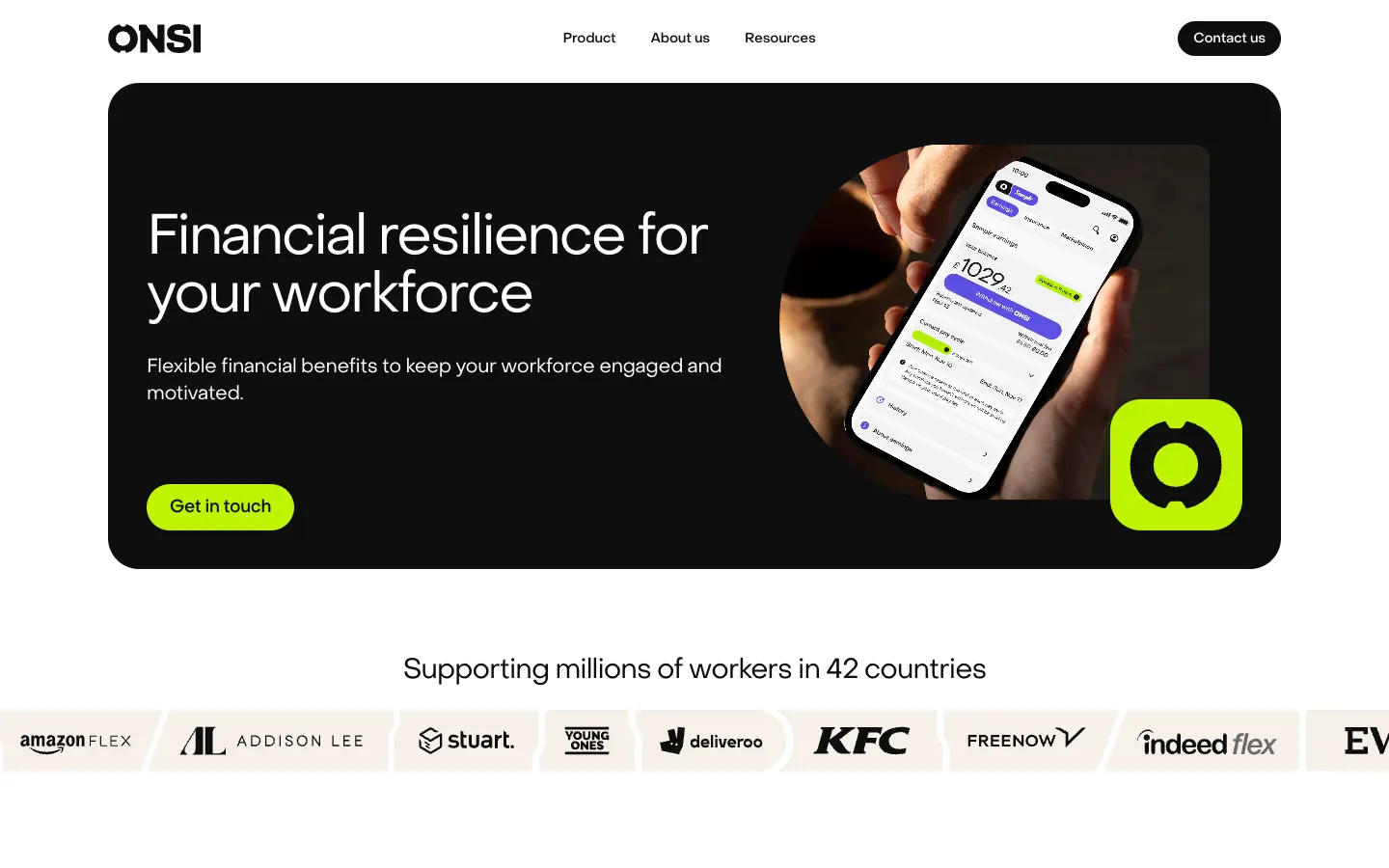 Onsi (formerly Collective Benefits) website home page