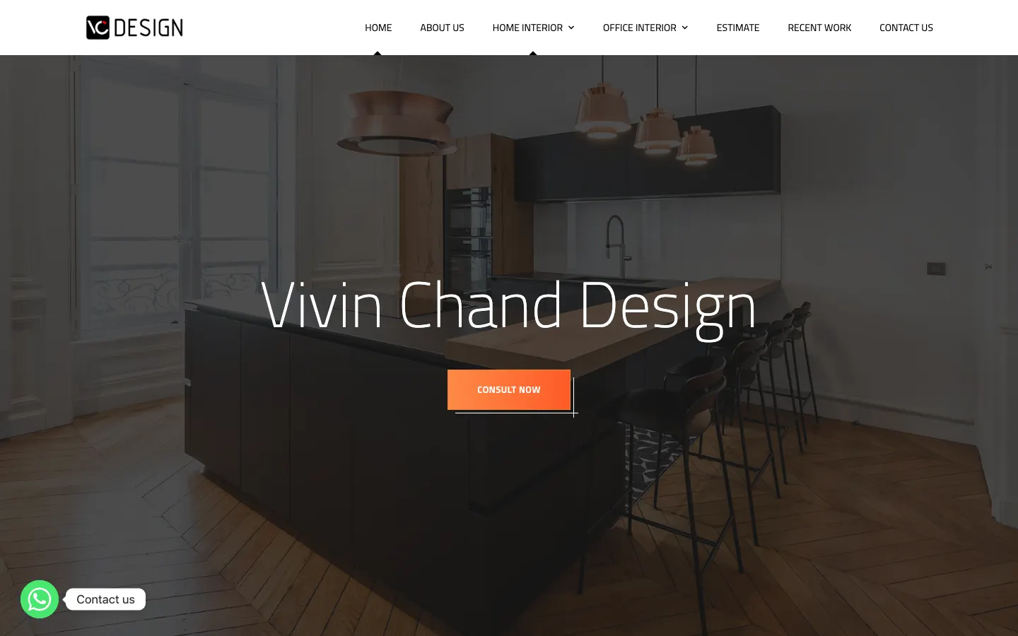 Vivin Design website home page